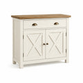 Sideboard Kiefernholz Weiß 100x40x90 cm